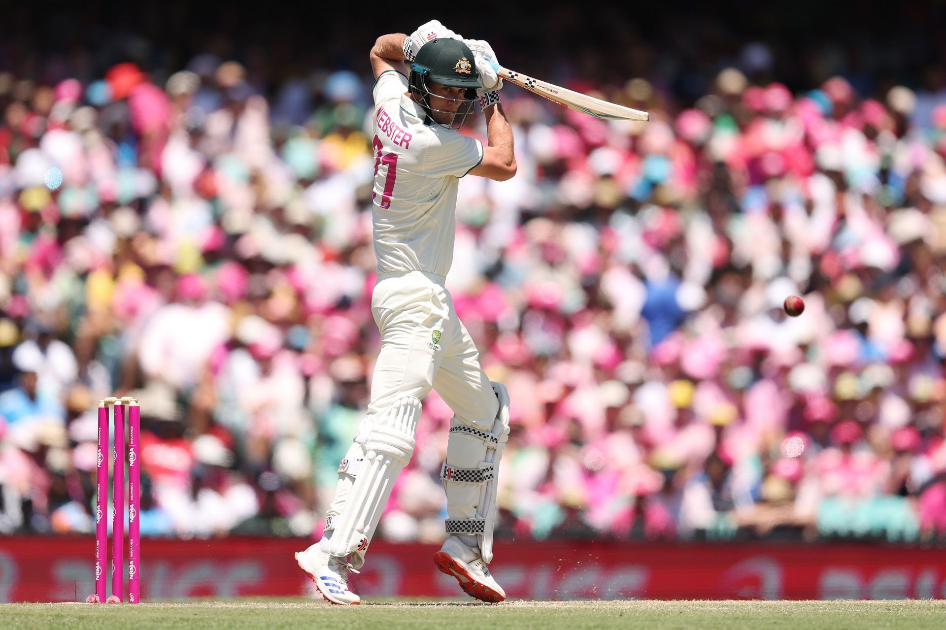 The all-rounder looked quite composed while batting. (Credits: Getty)