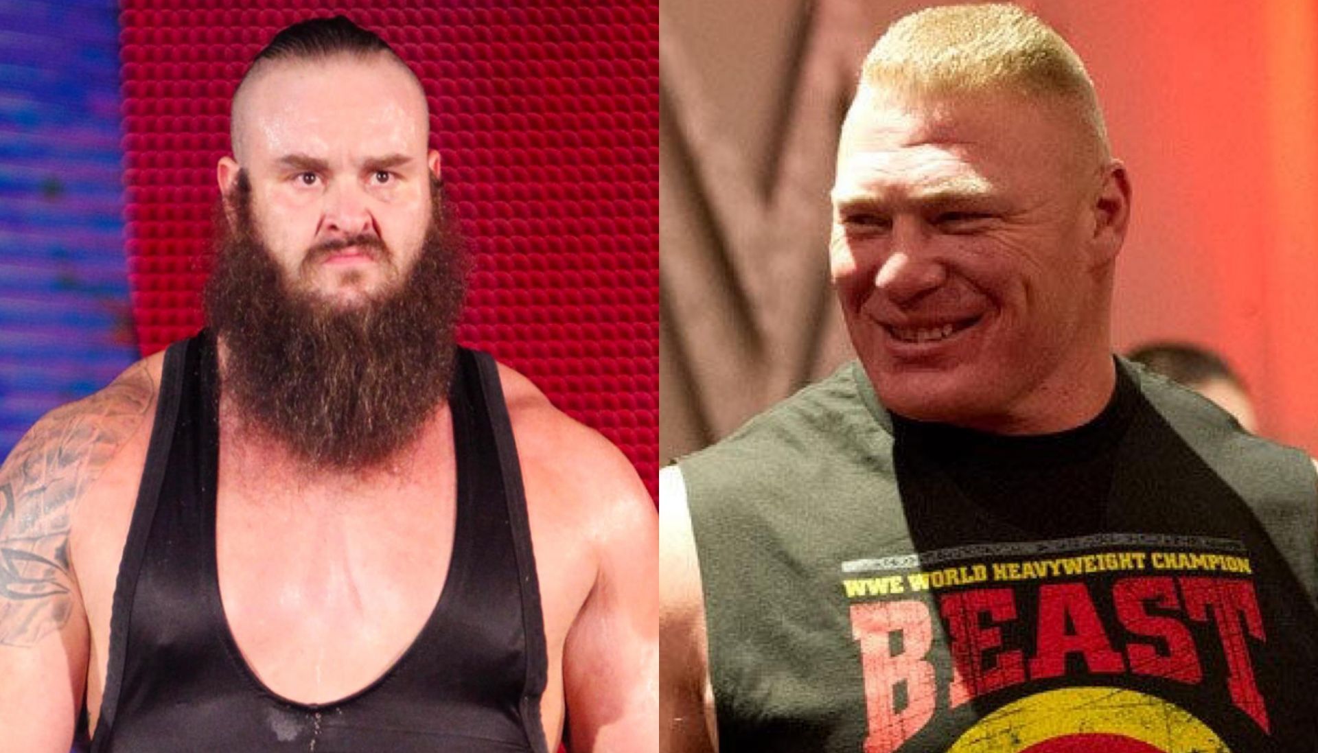 Braun Strowman (left), Brock Lesnar (right)   [Image Credits: wwe.com]