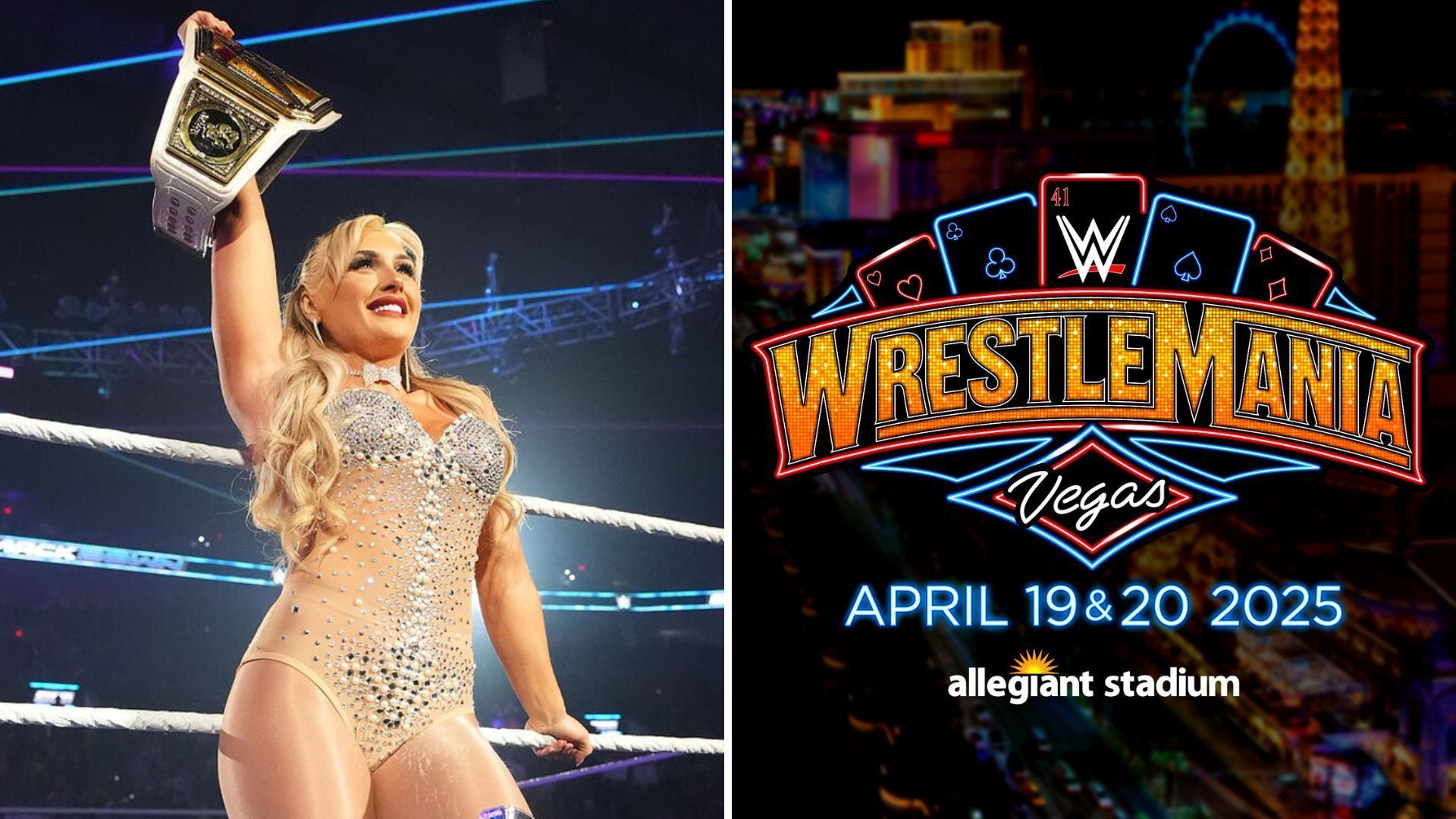 Tiffany Stratton could have a huge opponent locked in for WrestleMania 41 [Image credits: WWE.com and WWE on X]