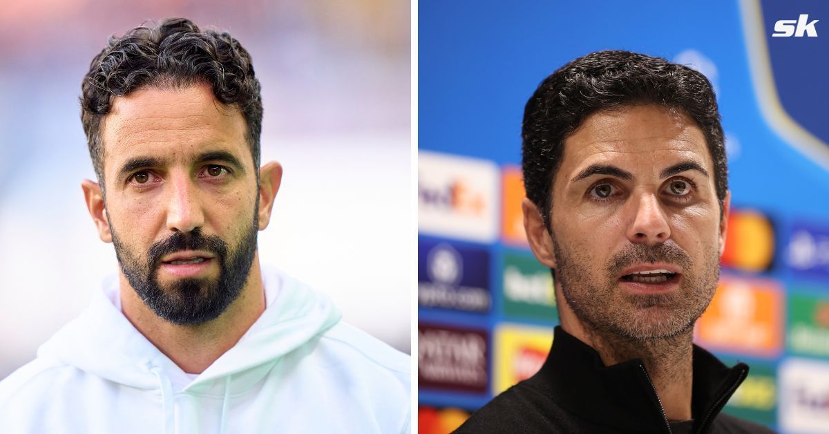 Ruben Amorim (left) and Mikel Arteta 