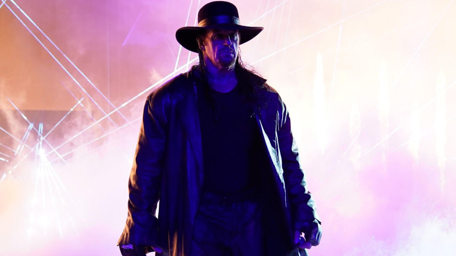 The Undertaker during his entrance at Super ShowDown 2020 [Image via wwe.com]