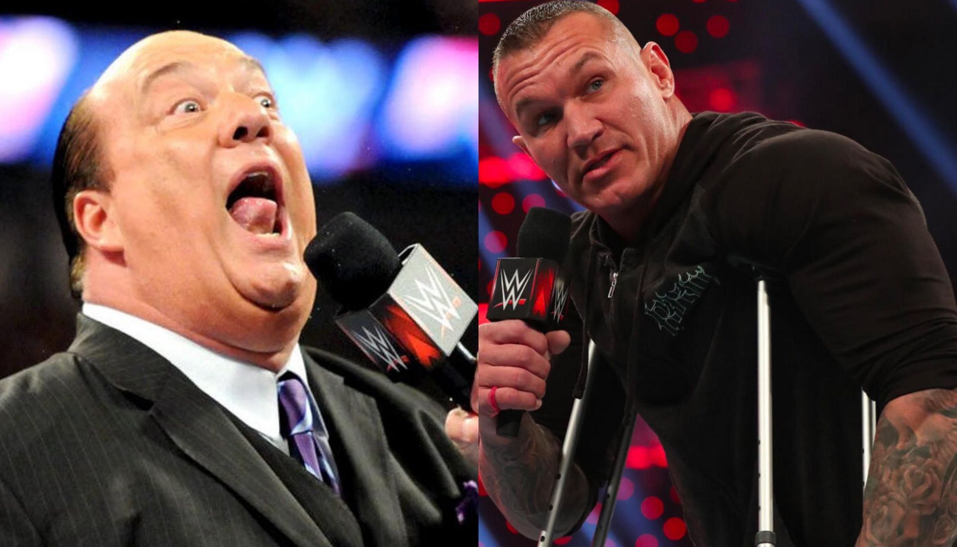 Paul Heyman (left), Randy Orton (right)  [Image Credits: wwe.com]