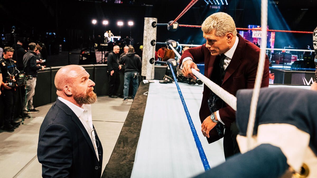 Cody and Triple H before SNME in December (Pic Courtesy: WWE.com)