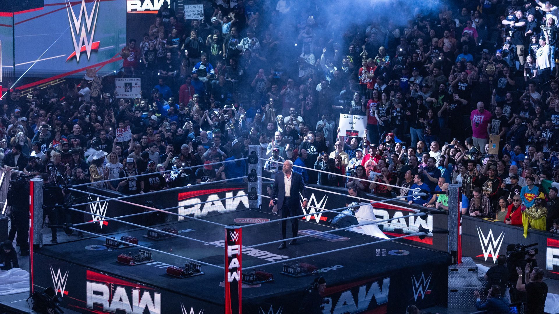 WWE CCO Triple H at the RAW Netflix premiere