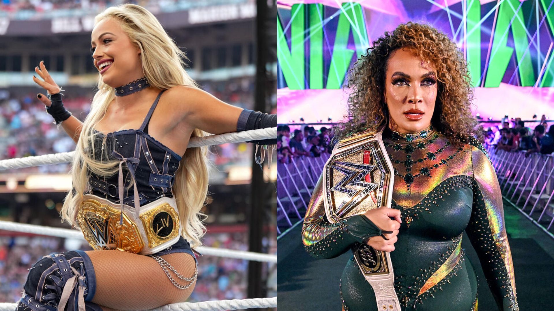 Liv Morgan (left), Nia Jax (right). [Pictures from WWE.com]