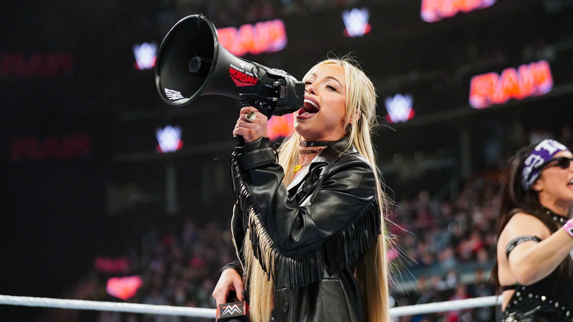 Liv Morgan is all smiles on WWE RAW