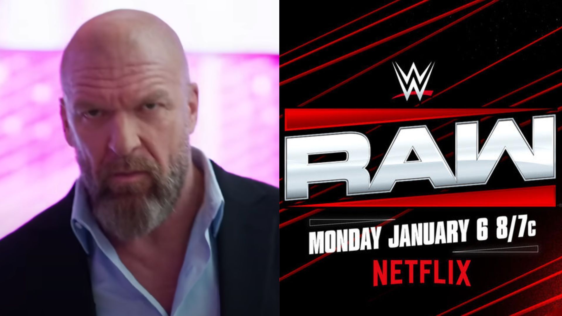 WWE RAW on Netflix is days away. (Images via WWE.com and WWE on YouTube)