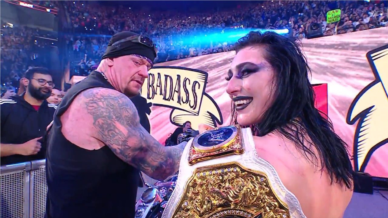 The Undertaker and Rhea Ripley (via WWE