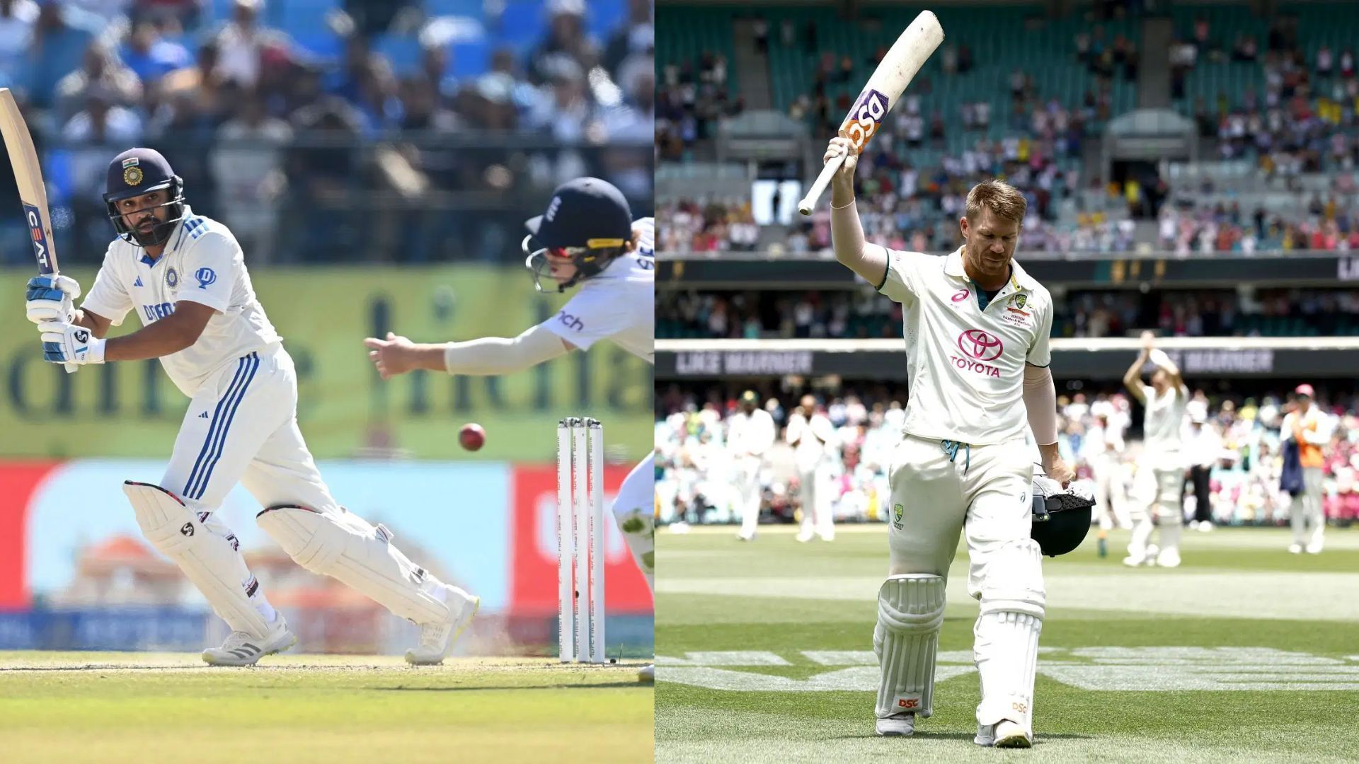 Rohit Sharma vs David Warner comparison after 67 Tests (Image Credits: Getty)