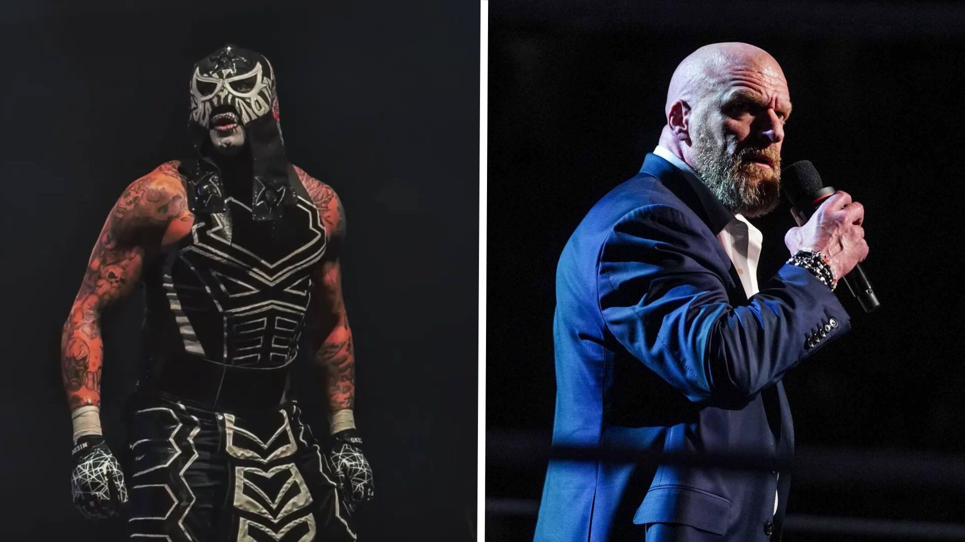 Penta El Ziero Miedo (left) and Triple H (right) [Image Credits: Penta