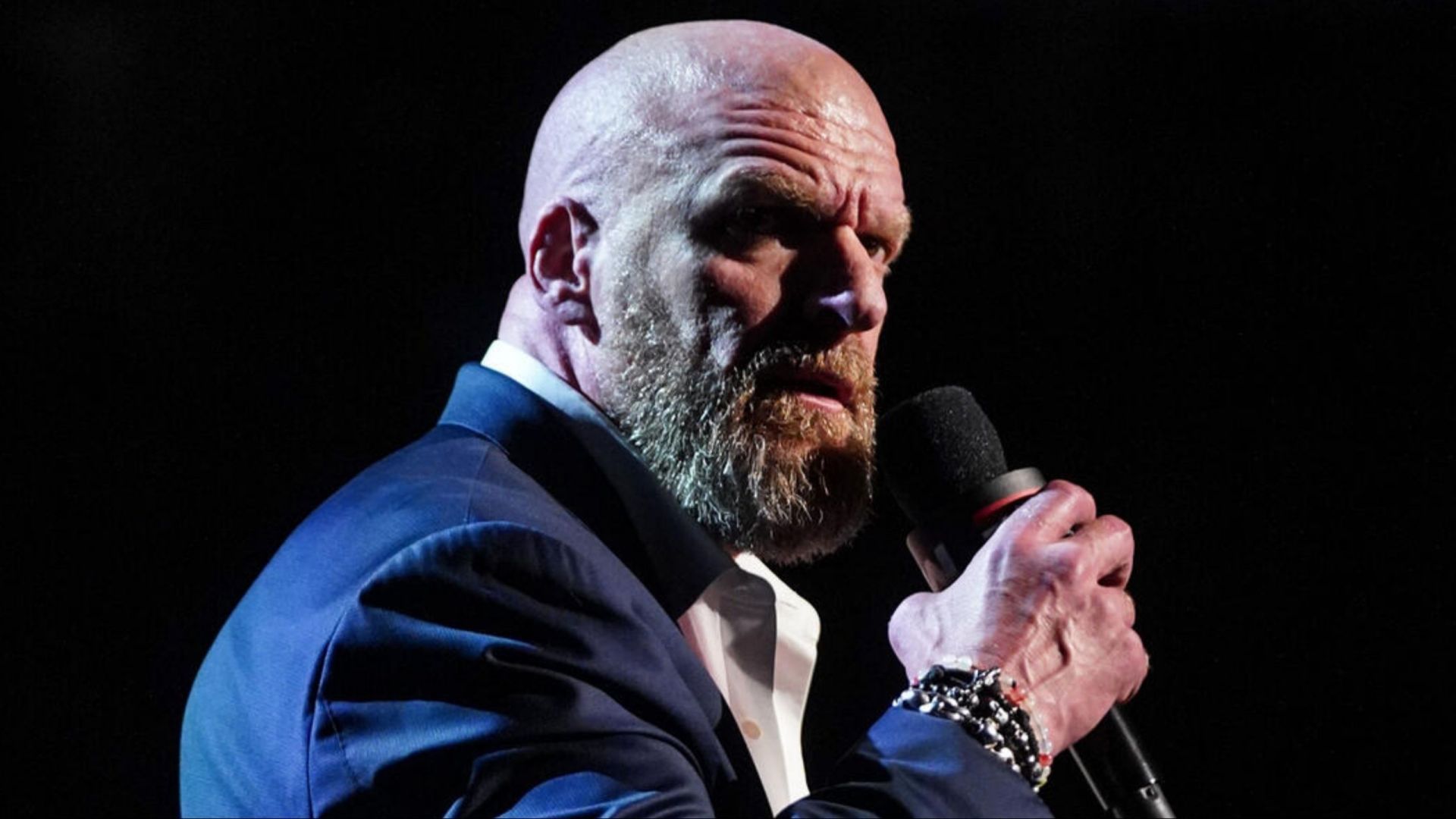 WWE boss Triple H kicked off the RAW premiere on Netflix (Photo credit: WWE.com)