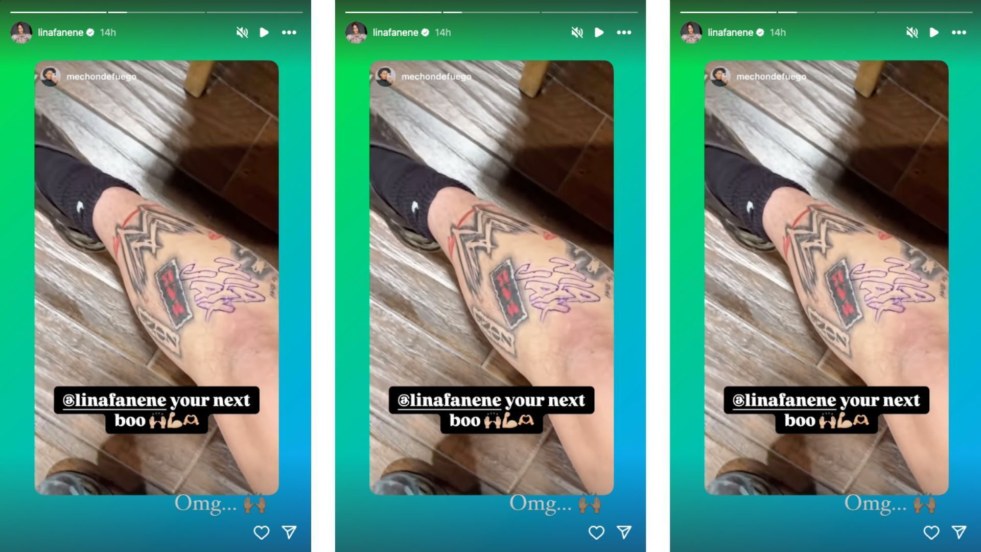 Jax reacts to a fan getting a tattoo of her name on Instagram.