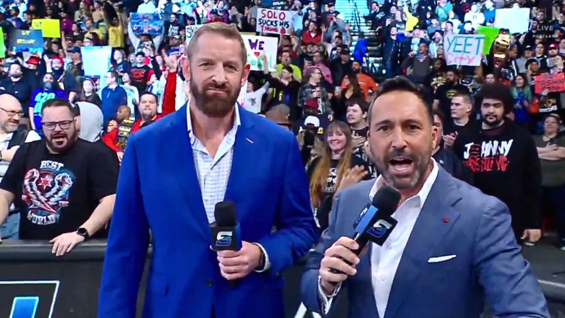 Joe Tessitore and Wade Barrett on SmackDown this week [Image: WWE SmackDown]