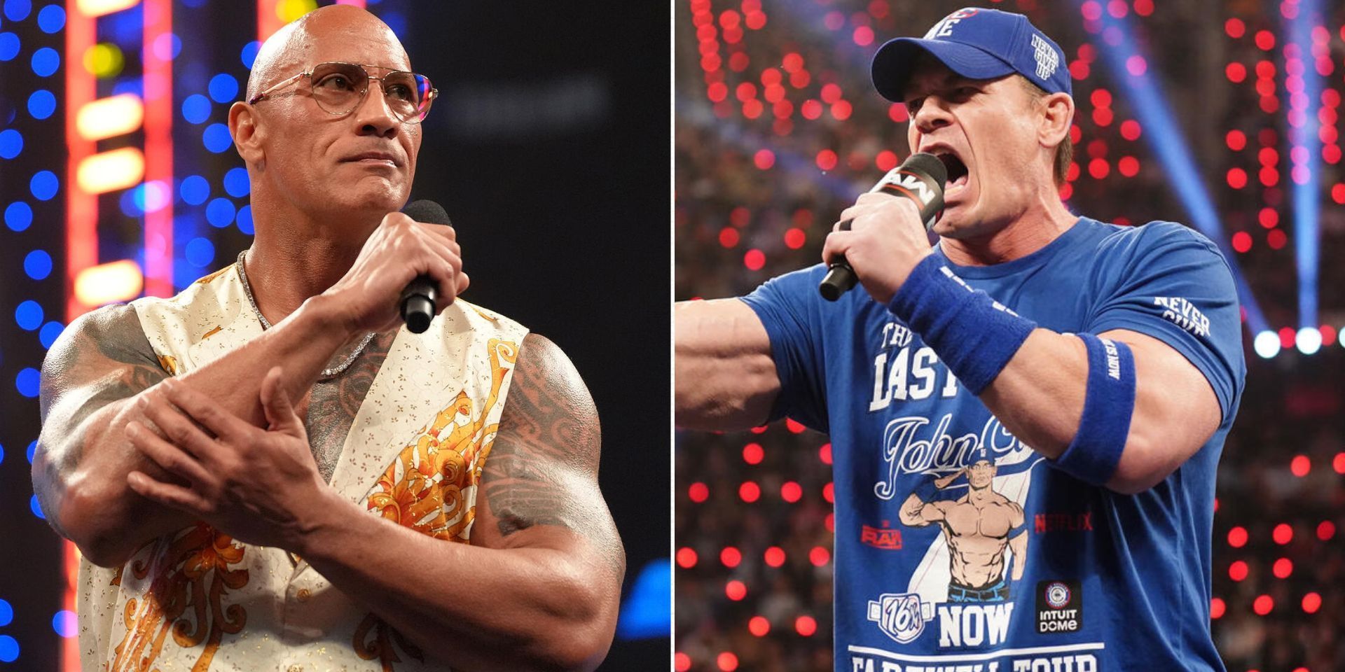 The Rock and John Cena know each other very well (Images via WWE.com)