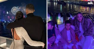 Cristiano Ronaldo and Georgina Rodriguez watch special fireworks show in Dubai as they welcome New Year in luxury yacht