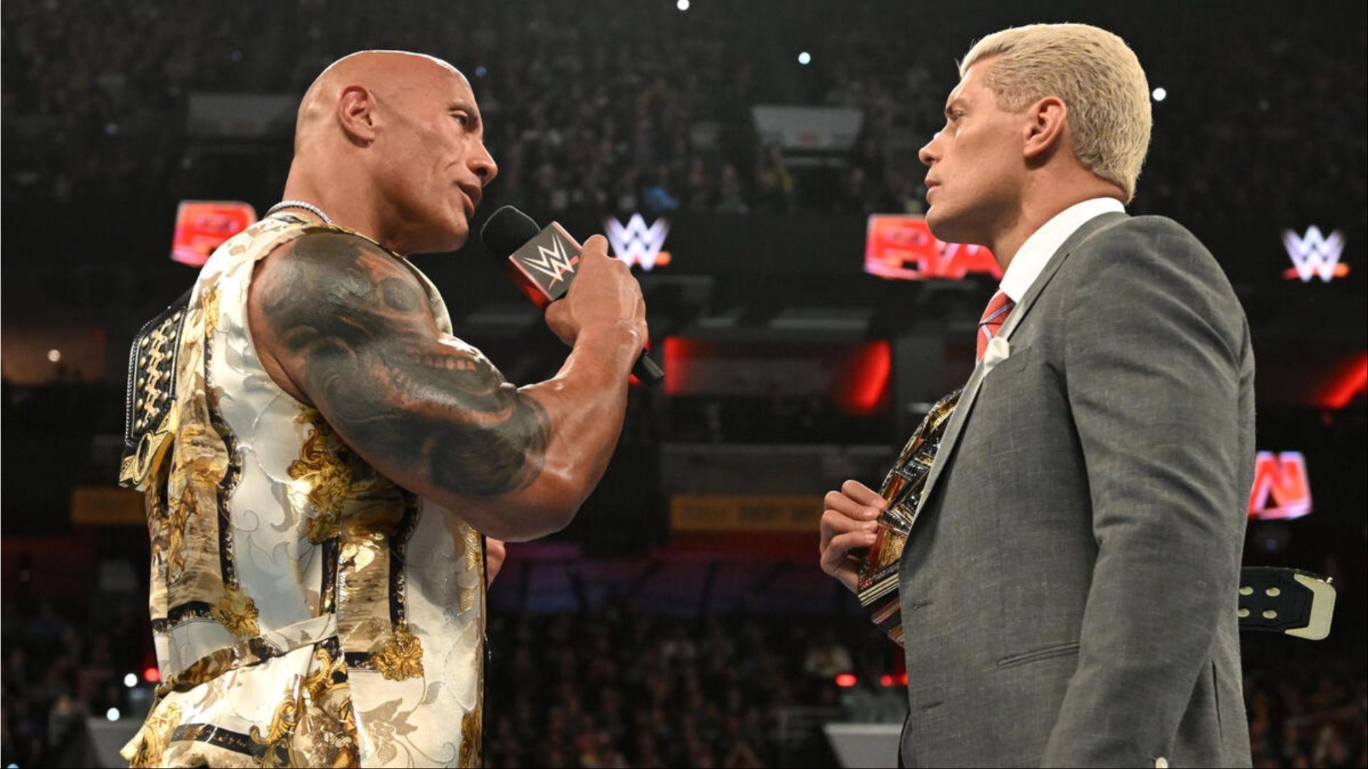 The Rock and Cody Rhodes. (Photo: WWE.com)