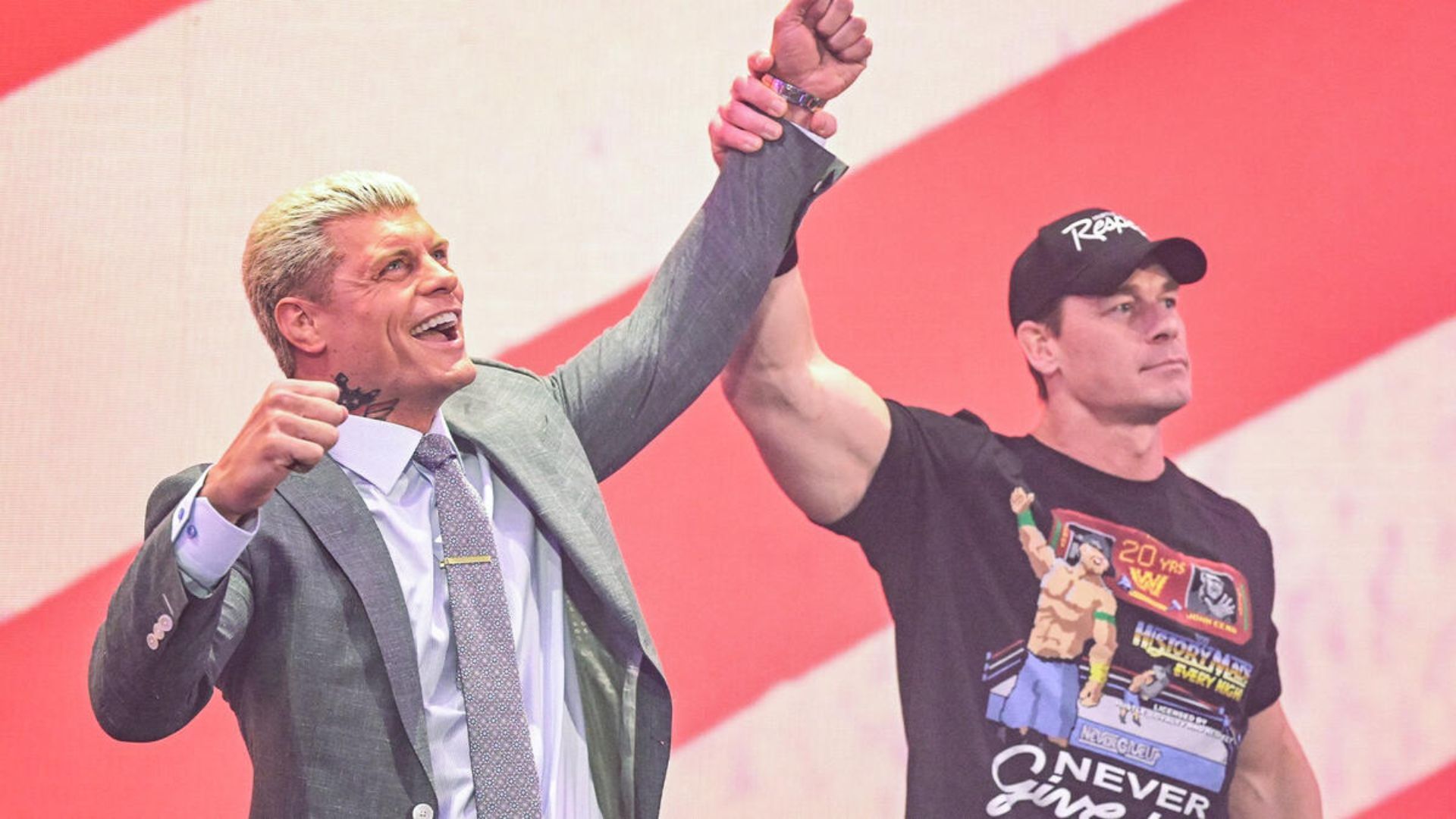 Cody Rhodes and John Cena, March 2023 [Photo credit: WWE.com]