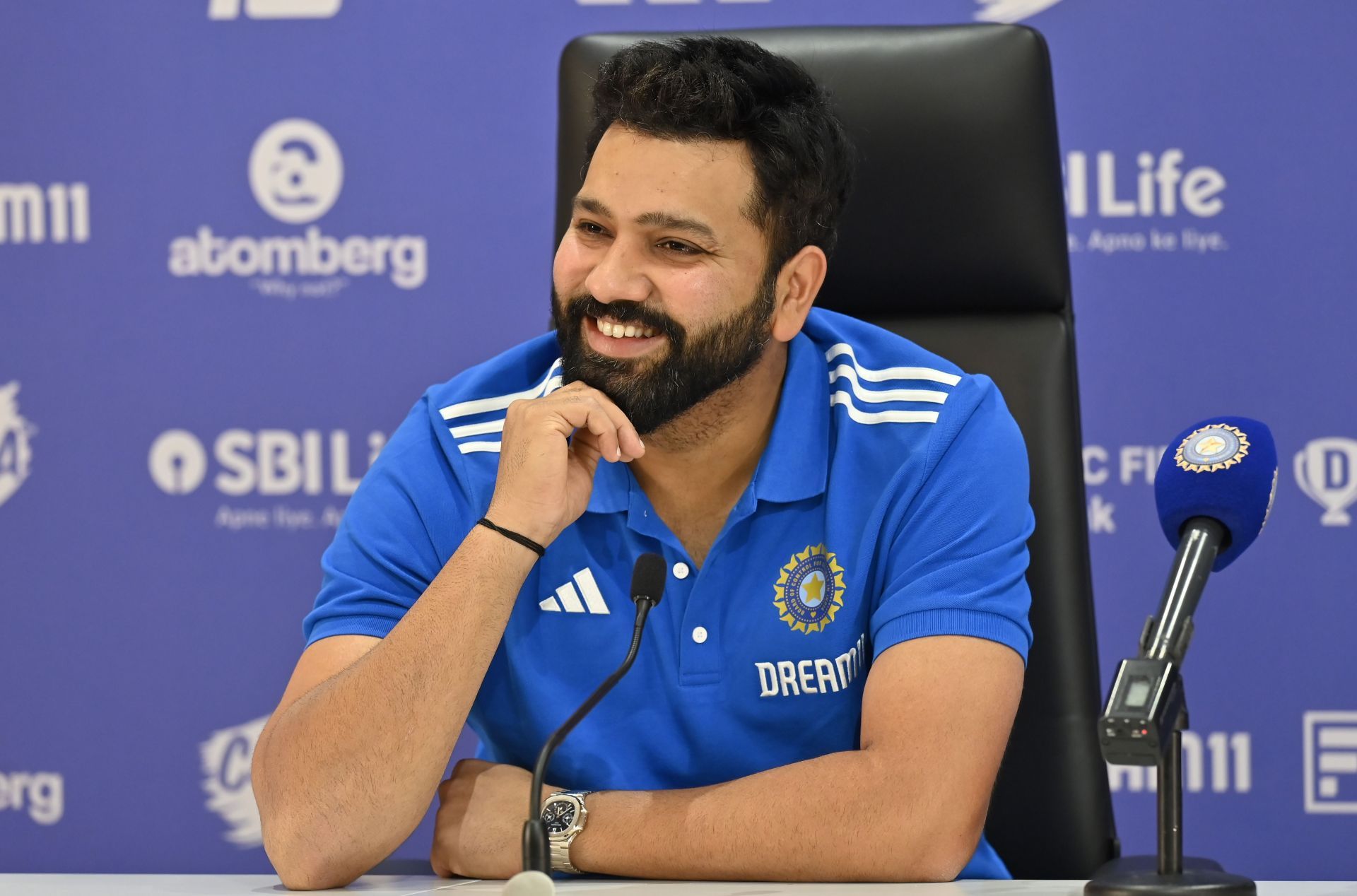 Indian Cricket Team Captain Rohit Sharma Press Conference For Upcoming ICC T20 - Source: Getty