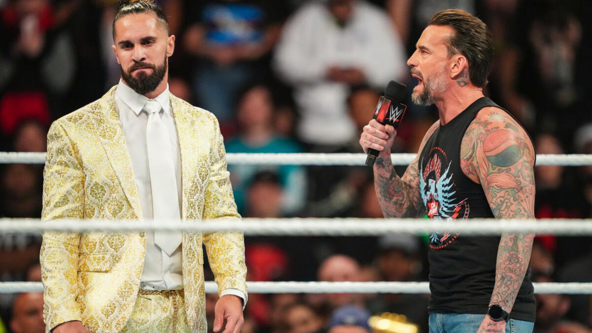 Seth Rollins &amp; CM Punk on RAW. [Image via: WWE.com]