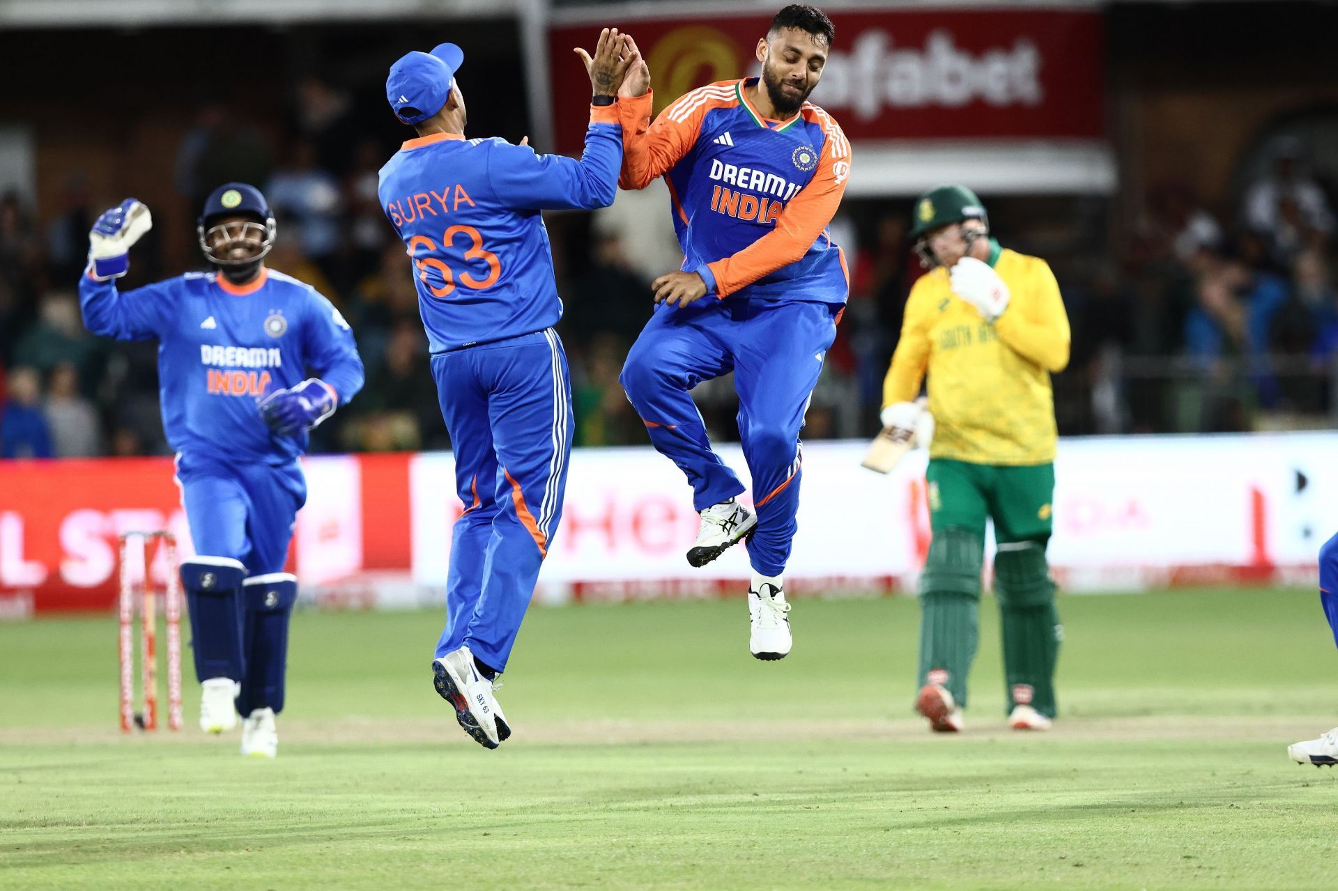 Varun Chakaravarthy picked up 12 wickets at an average of 11.50 in the four T20Is against South Africa. [P/C: Getty]