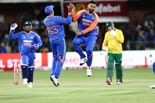 Varun Chakaravarthy picked up 12 wickets at an average of 11.50 in the four T20Is against South Africa. [P/C: Getty]