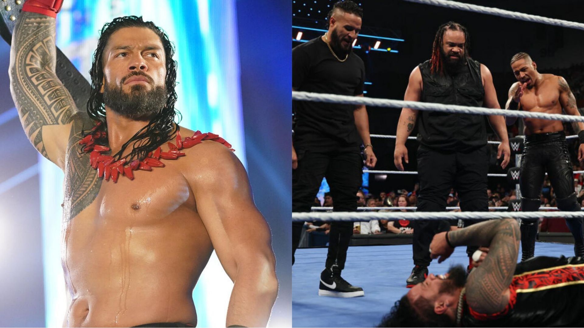 WWE SmackDown, Roman Reigns, Jimmy Uso, Bloodline, Jacob Fatu, Tama Tonga, 