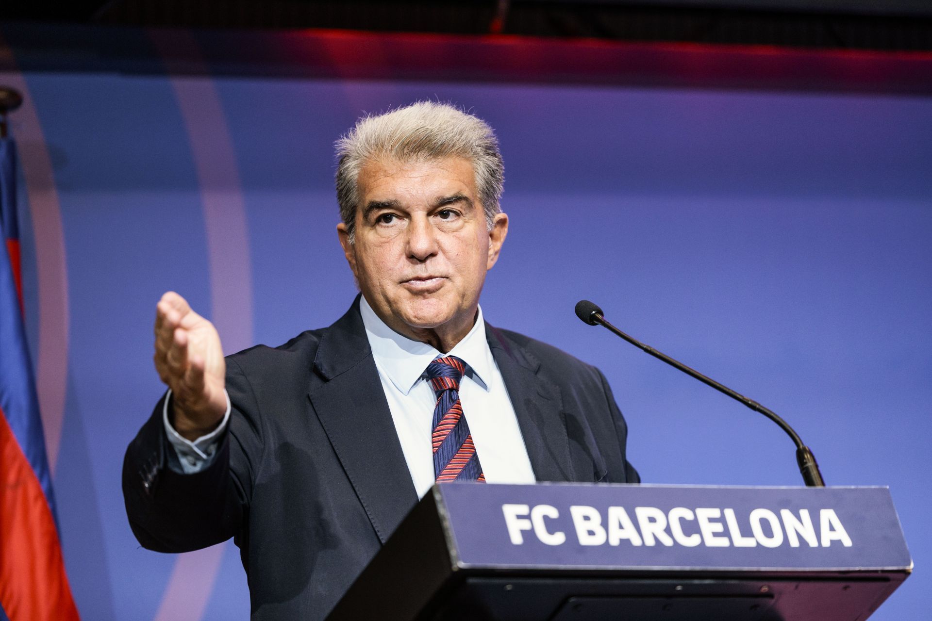 Joan Laporta Press Conference In Barcelona - Source: Getty