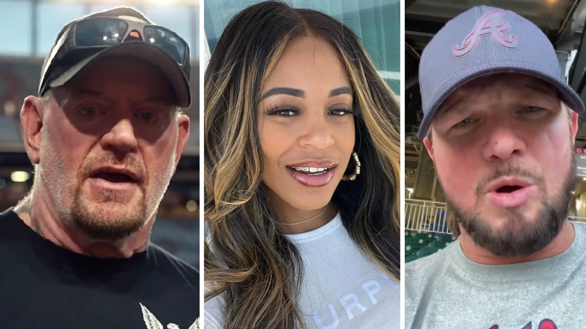 The Undertaker (left), Bianca Belair (middle), AJ Styles (right) [Image credits: stars