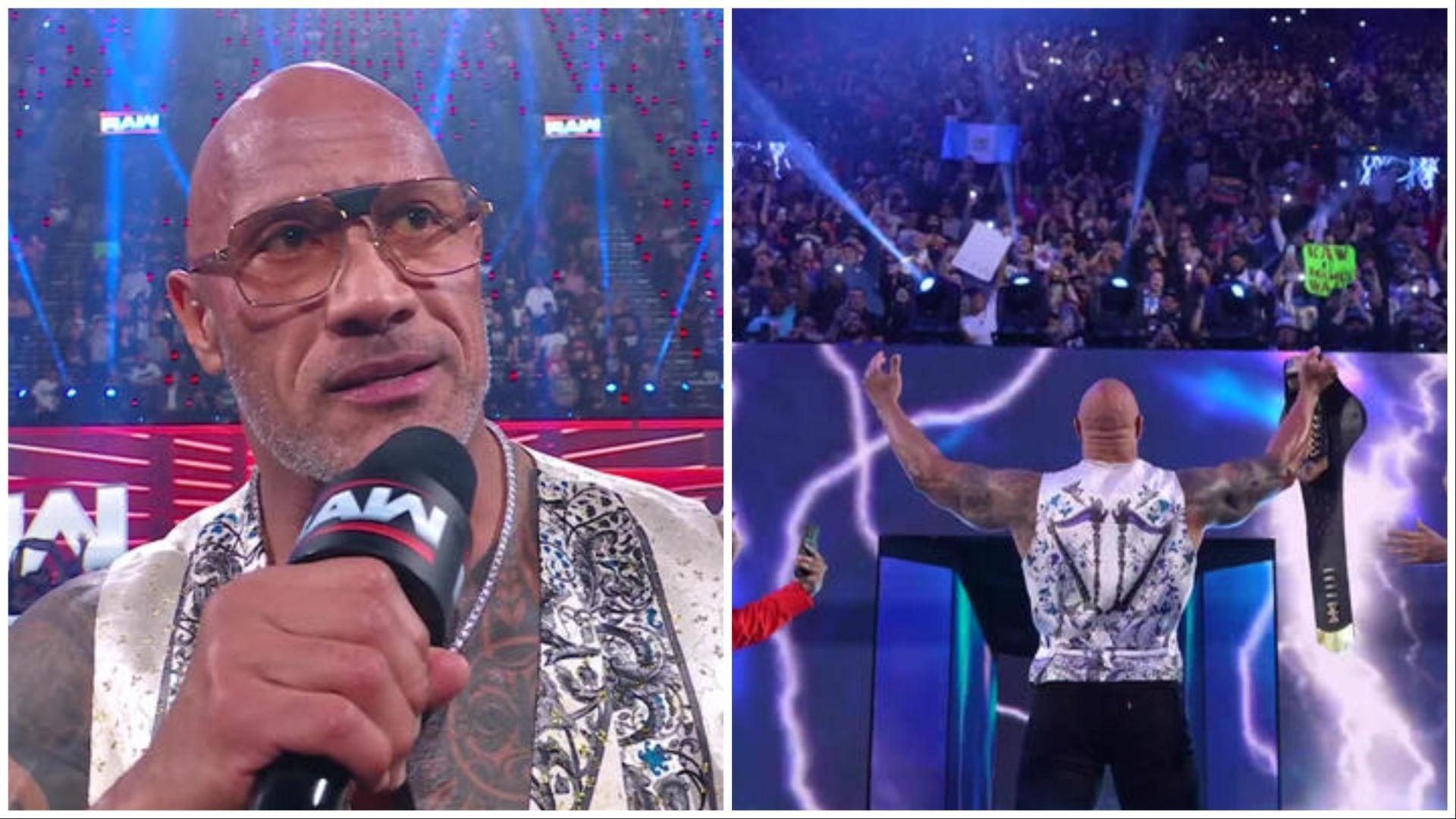 The Rock was on the RAW Netflix premier. (Photos: WWE.com)