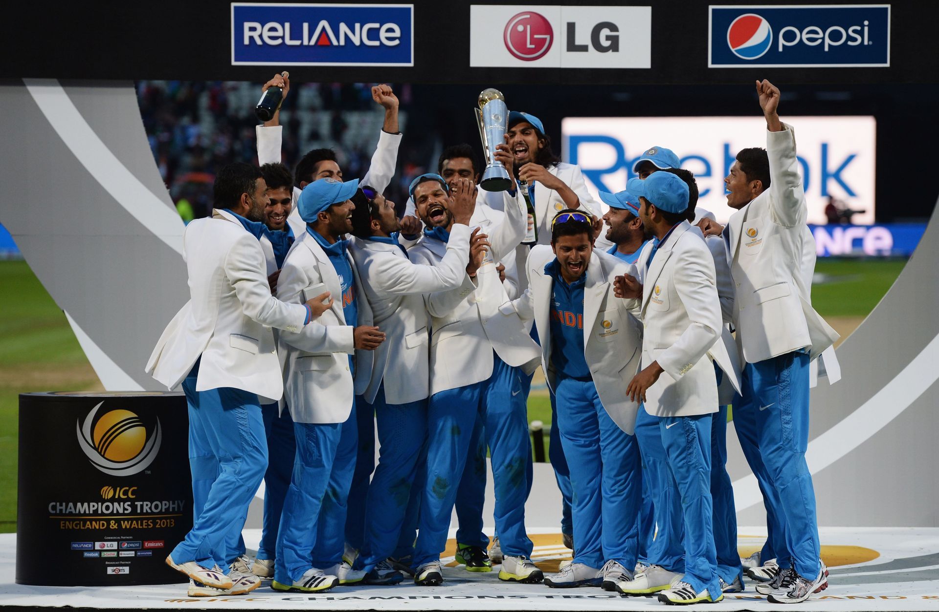 Team India are the two time winners of the ICC Champions Trophy, winning it in 2000 and 2013 [Source: Getty]