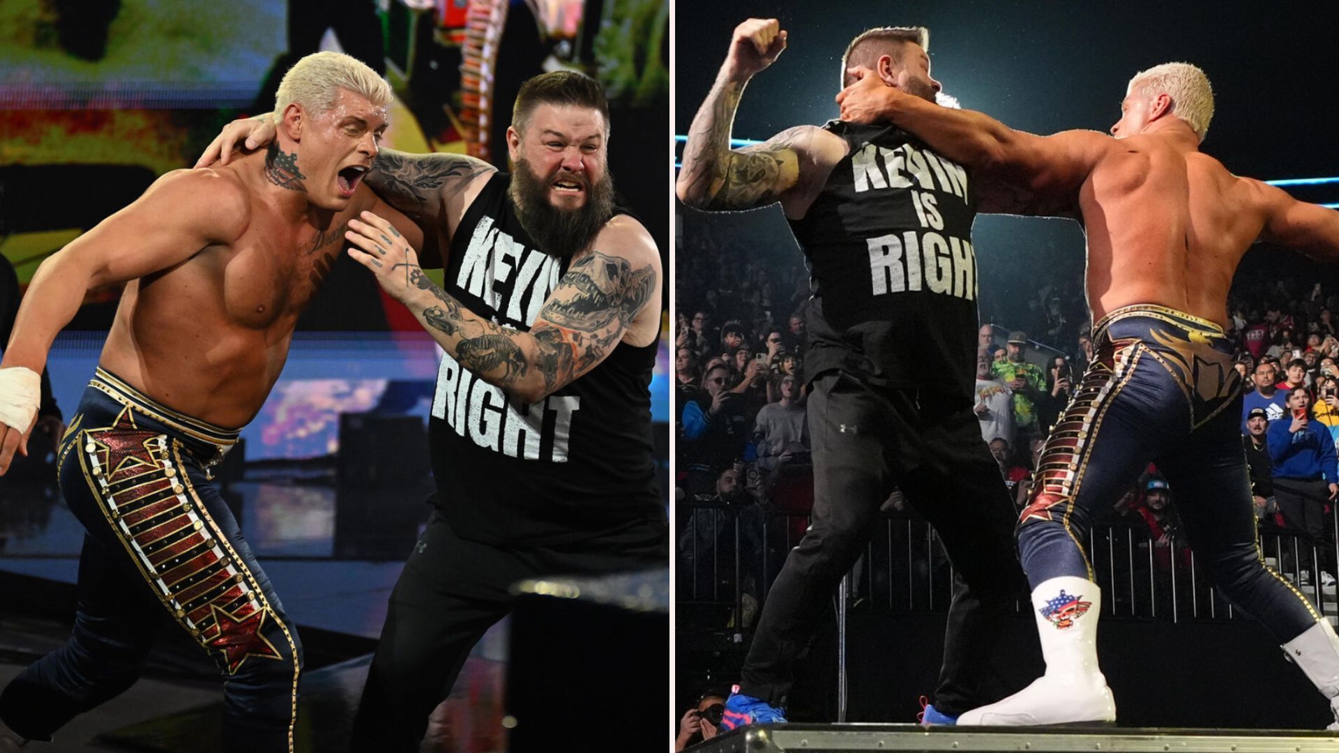 Kevin Owens and Cody Rhodes on SmackDown (Pictures Courtesy: WWE.com)