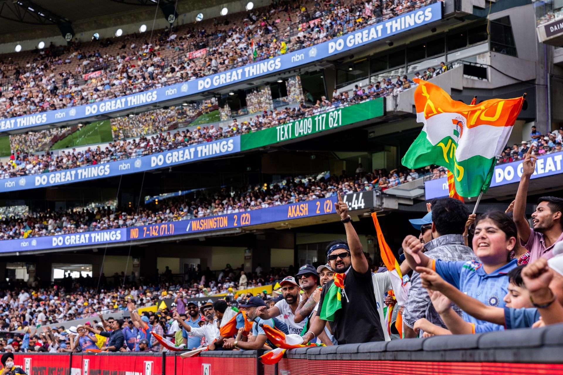 Over 350000 showed up at the MCG. (Credits: Getty)