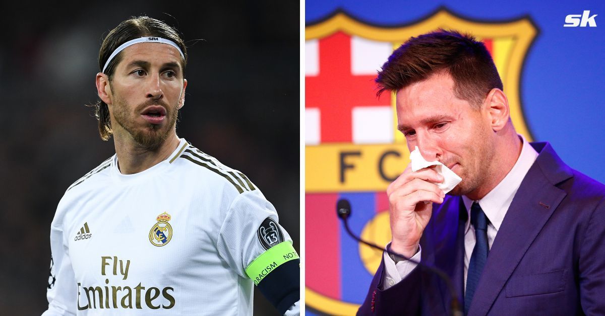 Sergio Ramos and Lionel Messi (images via Getty)