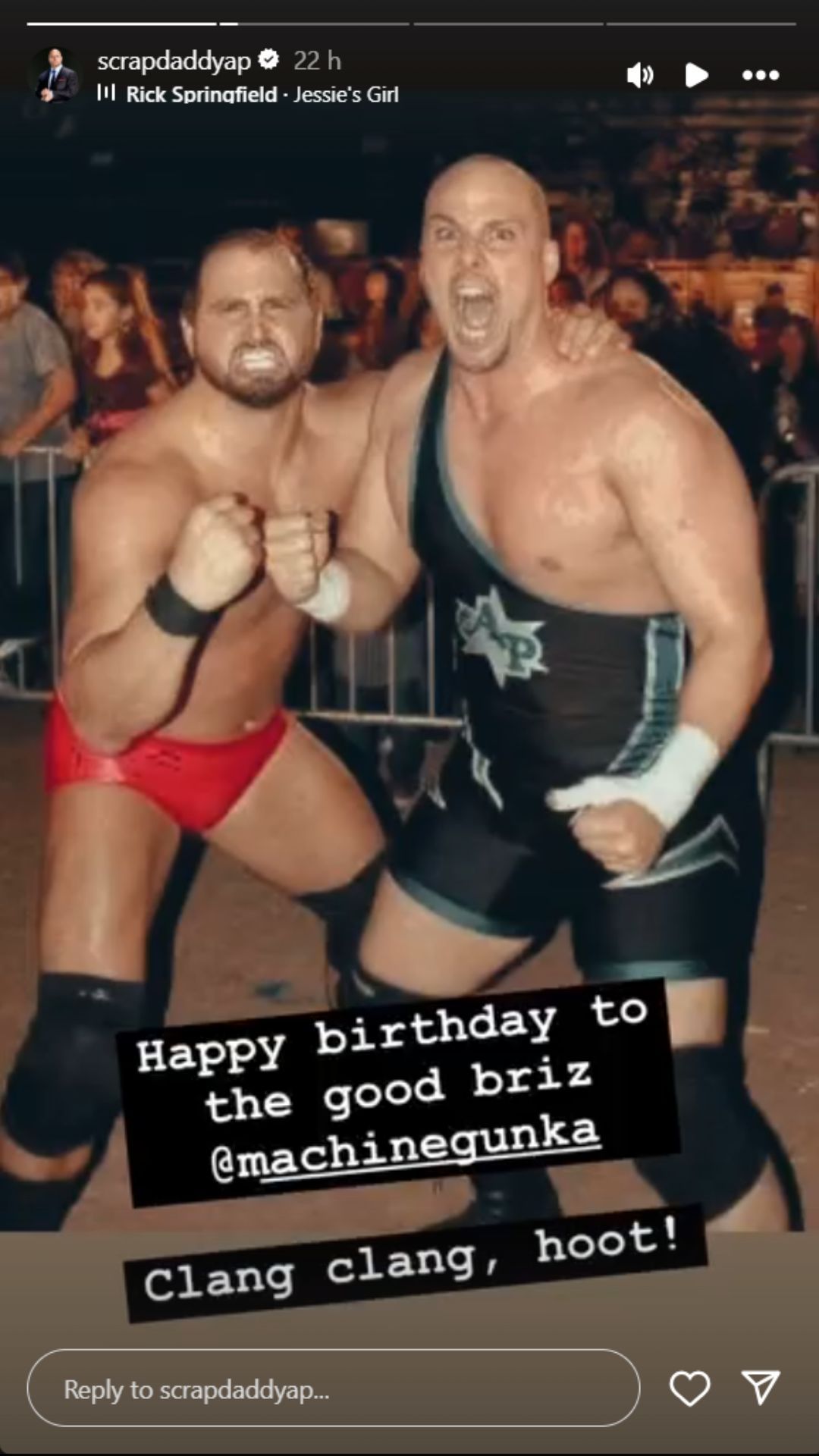 Adam Pearce wishes Karl Anderson a happy birthday [Photo credits: Screenshot of Pearce&#039;s Instagram story]