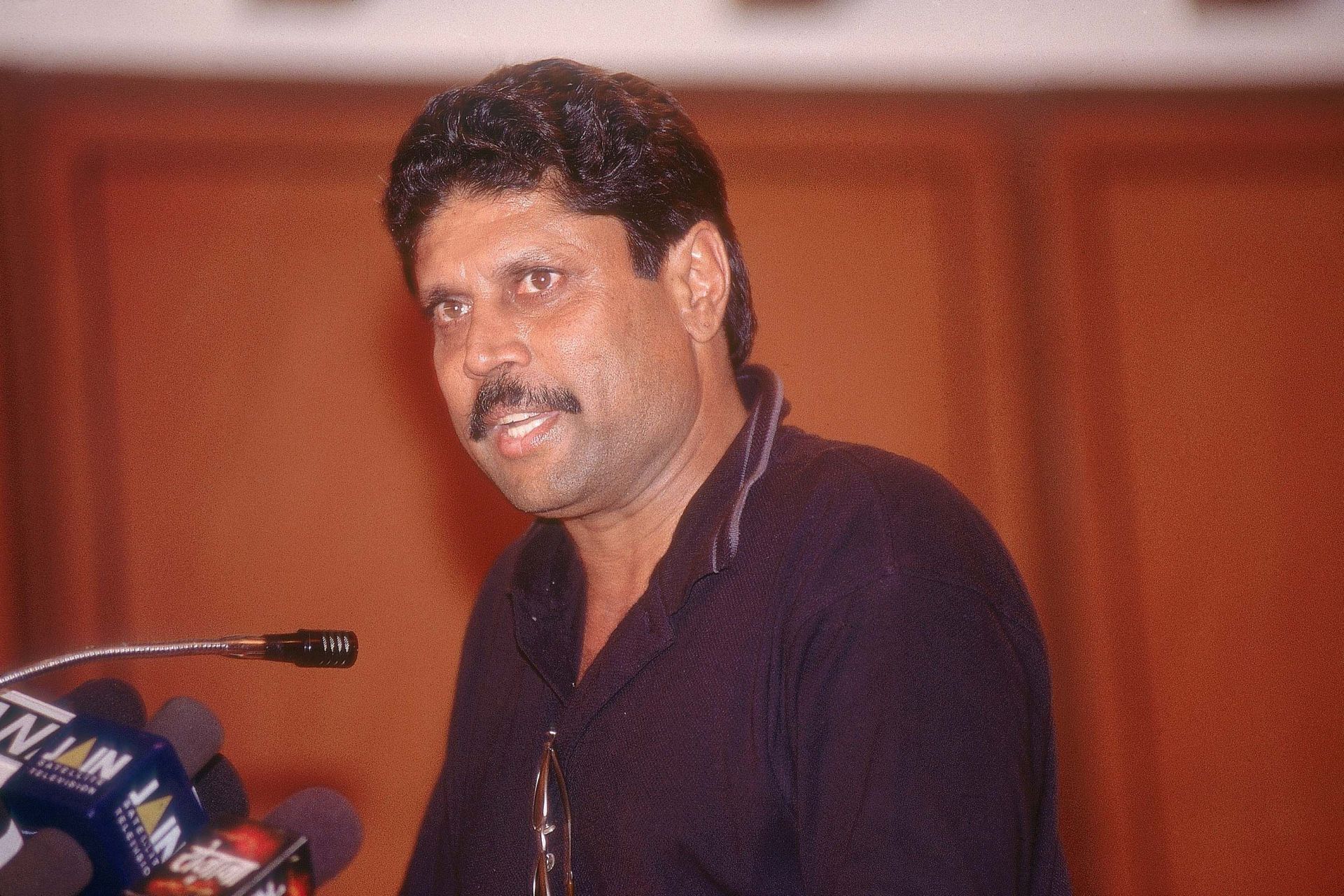 Kapil Dev, Former Captain addressing Media (Sports, Side Portrait) - Source: Getty