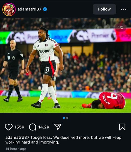 Adama Traore's post on Instagram