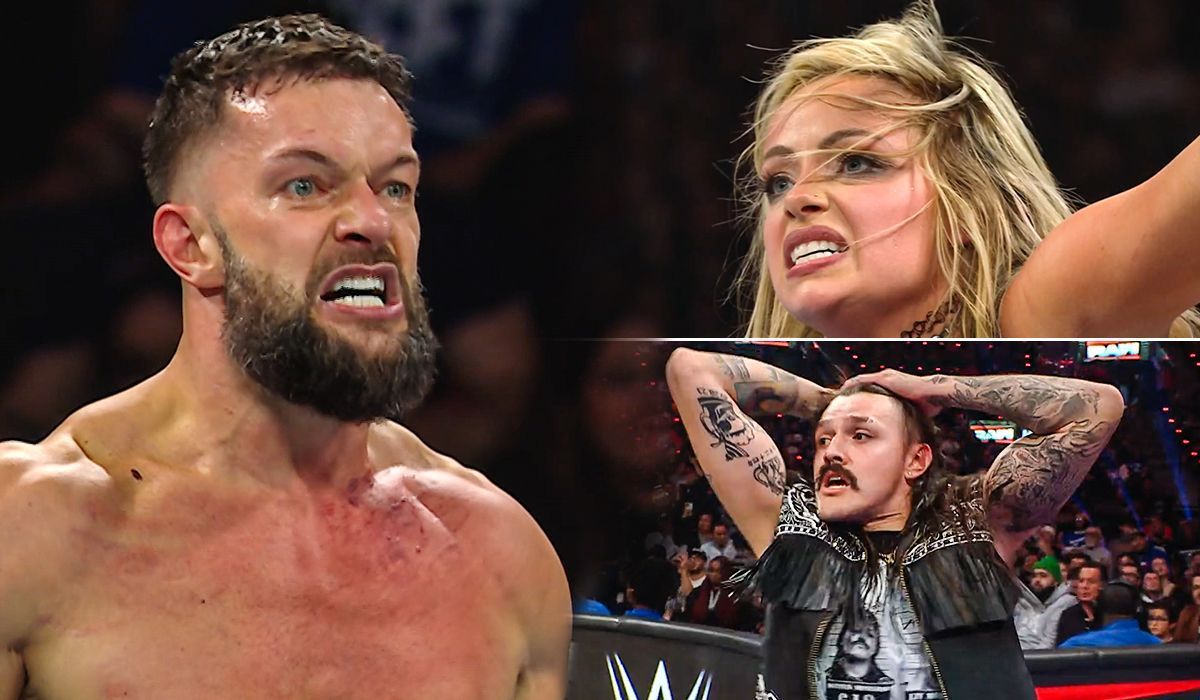 Finn Balor Liv Morgan &amp; Dominik Mysterio are the members of the Judgment Day. [Image credits: WWE.com]