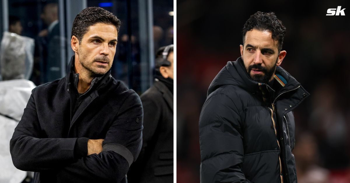 Mikel Arteta (left) and Ruben Amorim