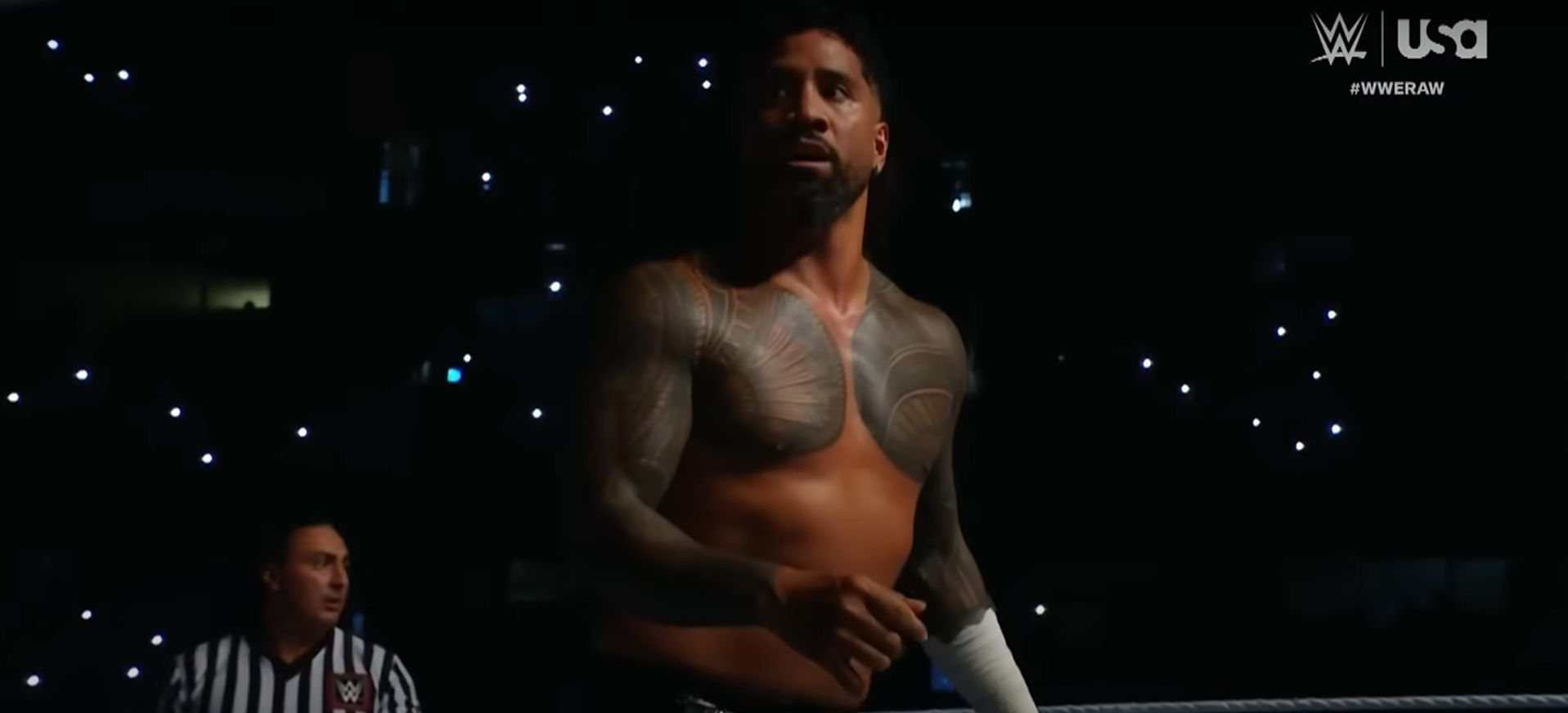 Jey Uso scared (Image via WWE on Fox Youtube)