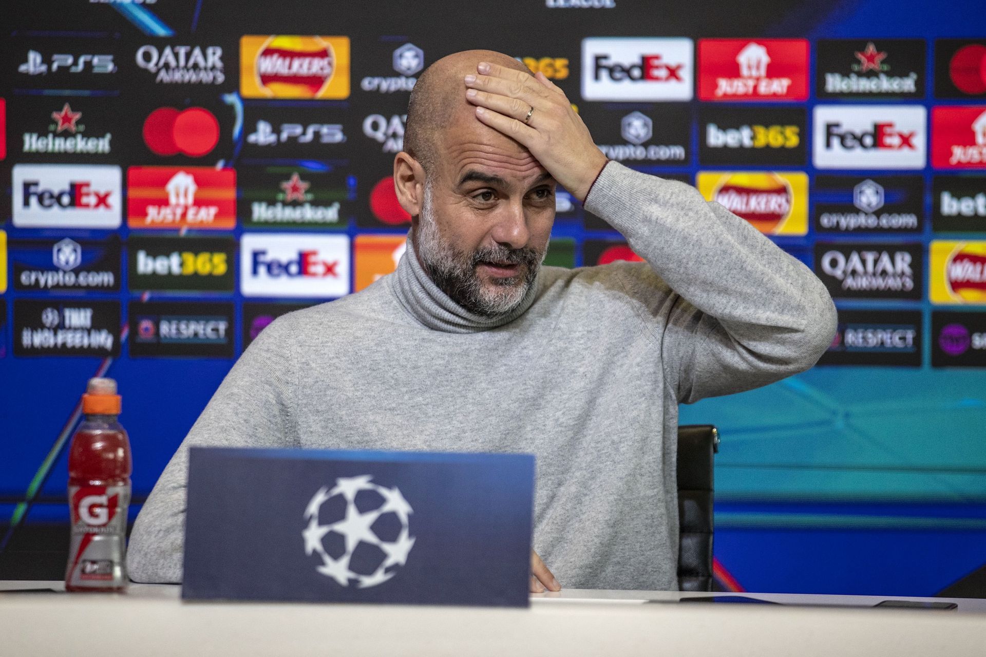 Manchester City Training Session And Press Conference - UEFA Champions League 2024/25 League Phase MD8 - Source: Getty