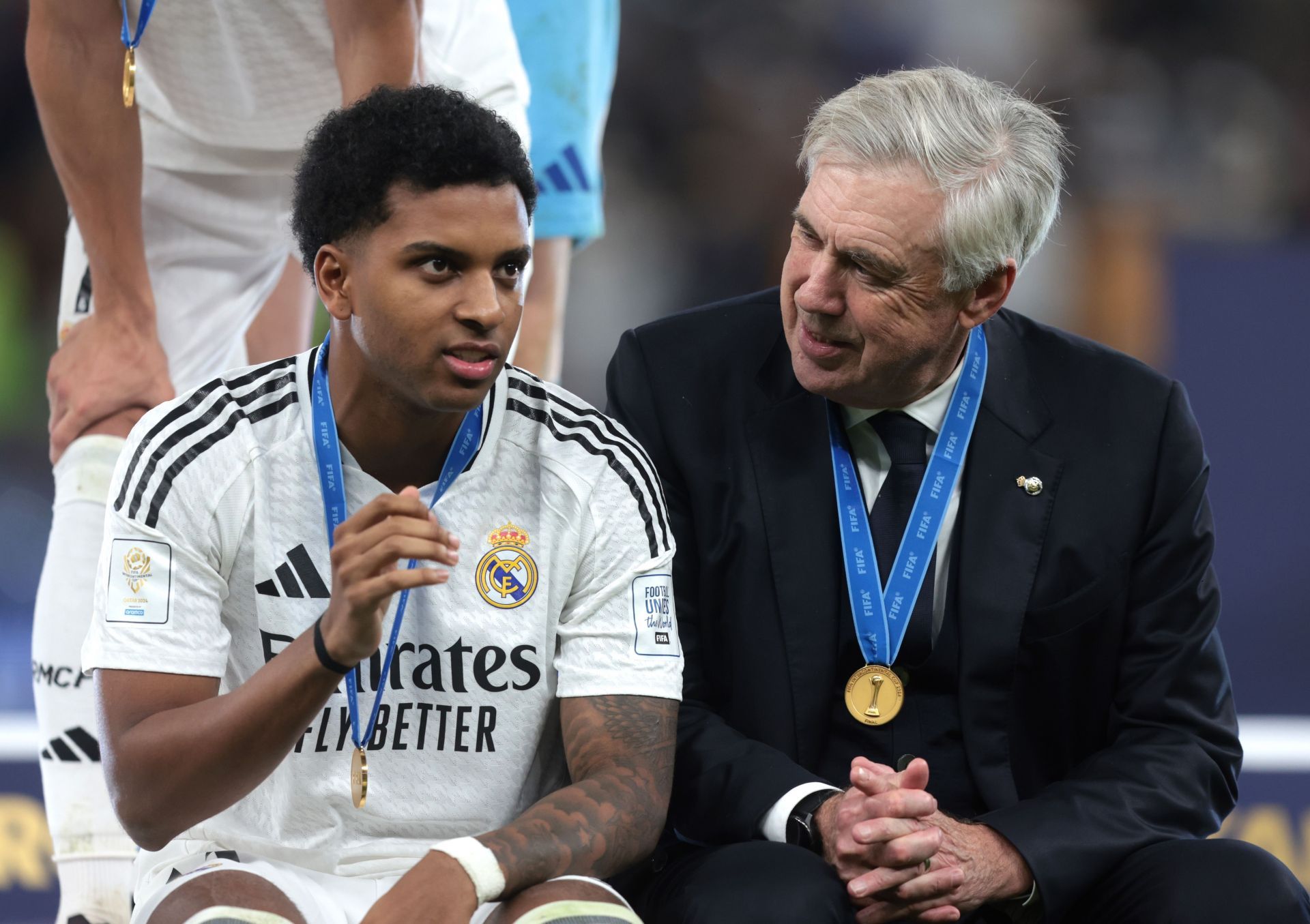 Rodrygo and Carlo Ancelotti - FIFA Intercontinental Cup - Source: Getty