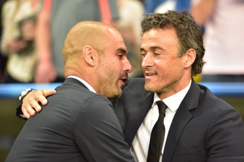 Pep Guardiola and Luis Enrique - Source: Getty