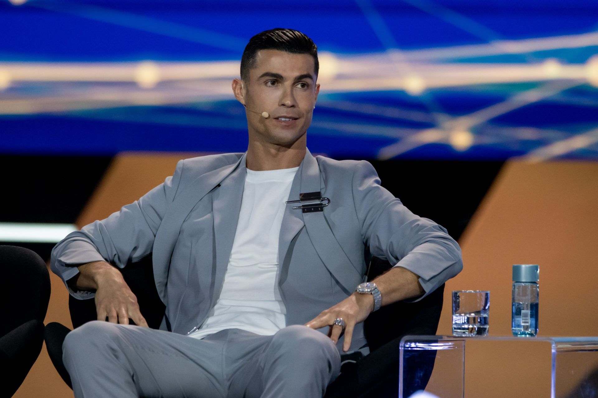 Cristiano Ronaldo attends Globe Soccer Dubai Awards - Source: Getty