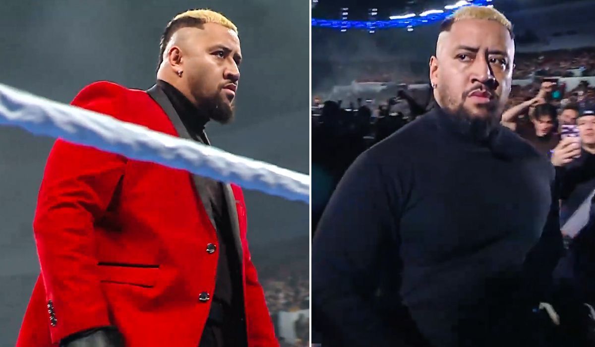 Solo Sikoa walked out from arena on SmackDown this week. [Image credits: WWE on X]