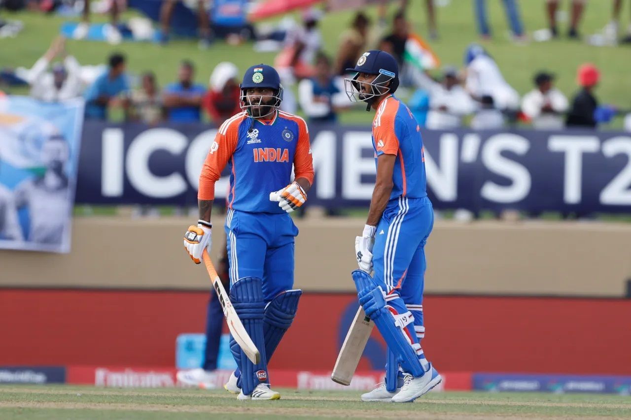 Ravindra Jadeja (left) and Axar Patel have both been picked in India