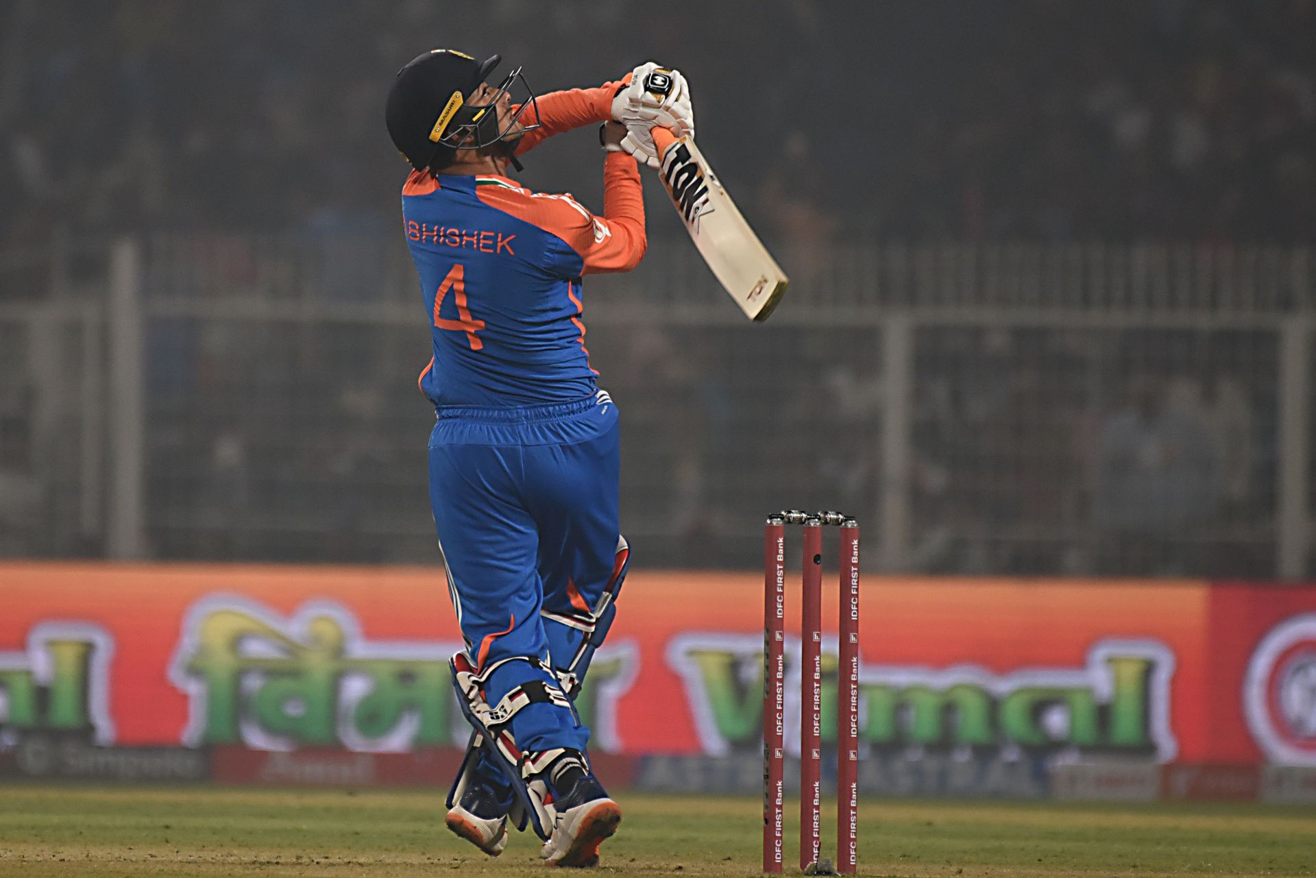 Abhishek Sharma struck five fours and eight sixes during his innings. [P/C: Getty]