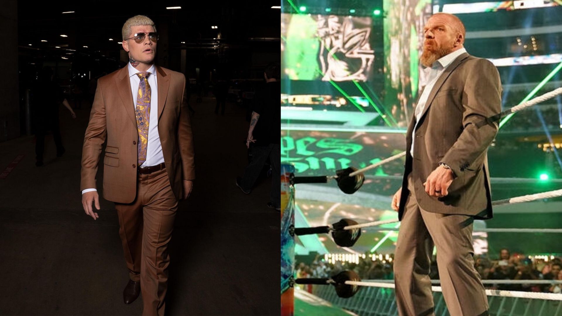 Cody Rhodes and Triple H! (Images from WWE.com)