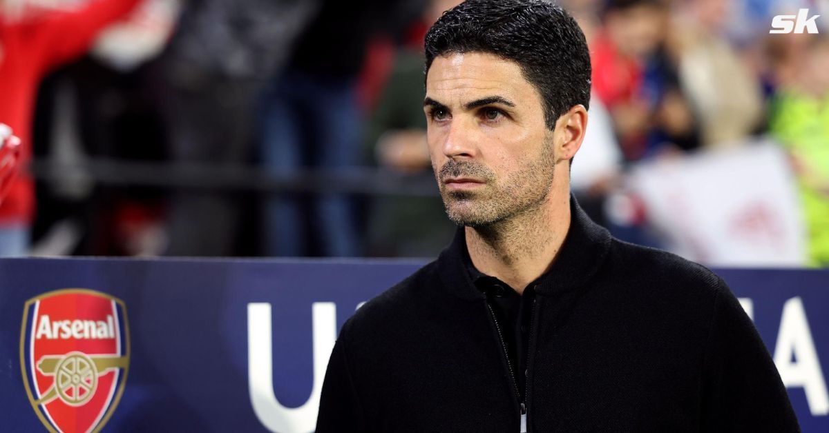 Mikel Arteta reacts after Arsenal get knocked out of FA Cup by Manchester United.