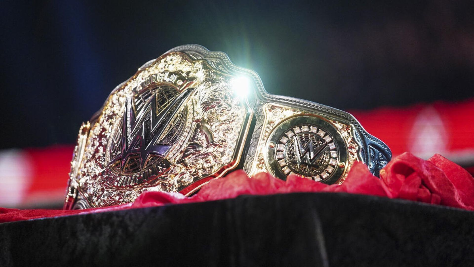 Still of the new World Heavyweight Title being introduced on RAW. [Image via: WWE.com]