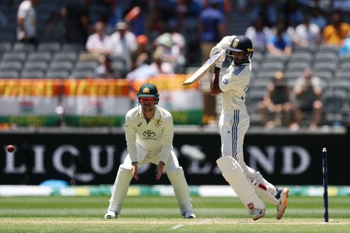 Devdutt Padikkal batted at No. 3 in the Perth Test against Australia. [P/C: Getty]